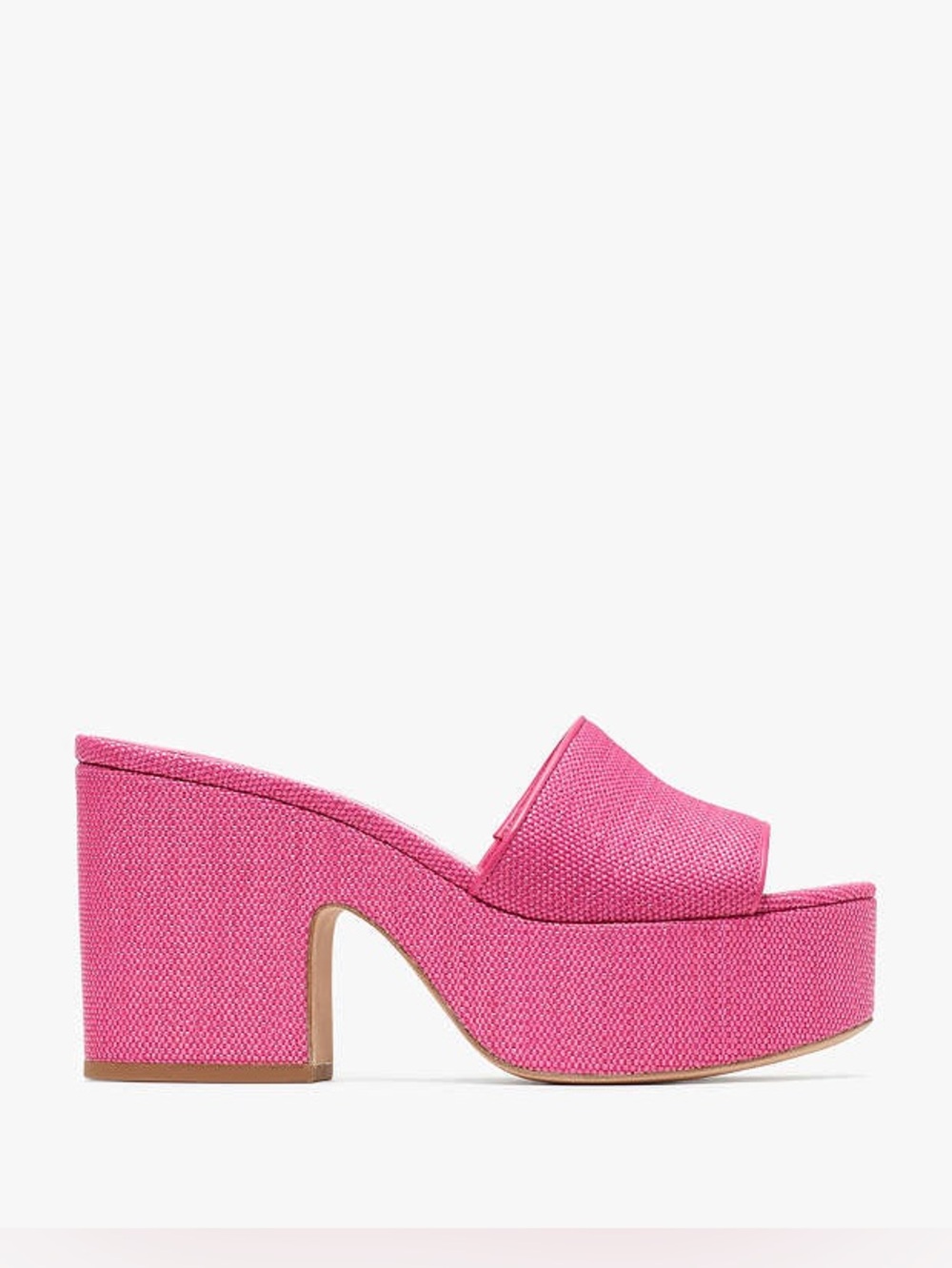 Kate Spade Ibiza Raffia Platform Sandals - Picture 2 of 5